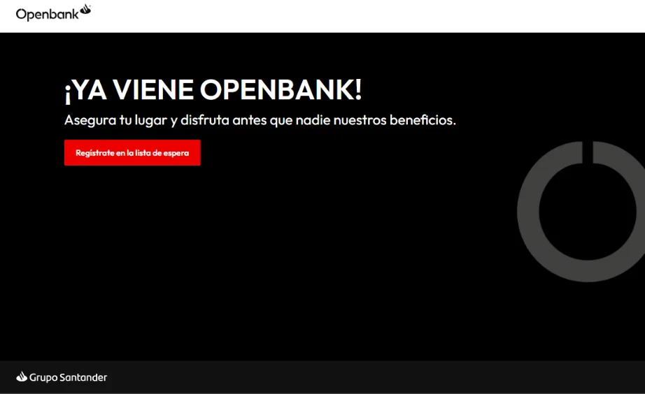 OPENBANK de Santander Lanza su Lista de Espera en México