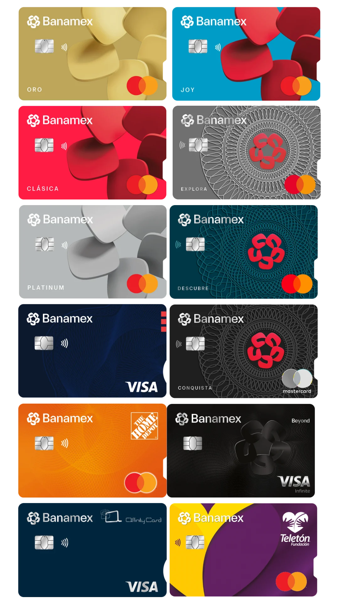 Nuevos diseños y nombres de las tarjetas de crédito BANAMEX Nuevos diseños y nombres de las tarjetas de crédito BANAMEX