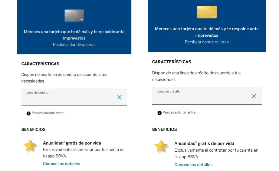 Invitación para solicitar la tarjeta oro y platinum de bbva sin anualidad de por vida desde la app Invitación para solicitar la tarjeta oro y platinum de bbva sin anualidad de por vida desde la app