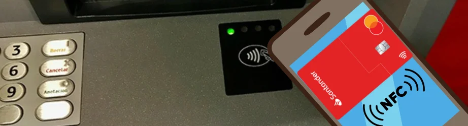 Cajero Santander con tecnología NFC Cajero Santander con tecnología NFC