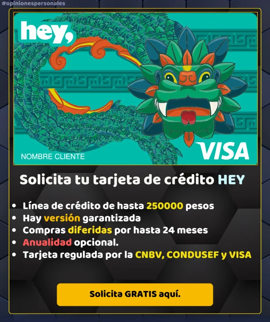 Referidos tarjeta de crédito Hey Banco