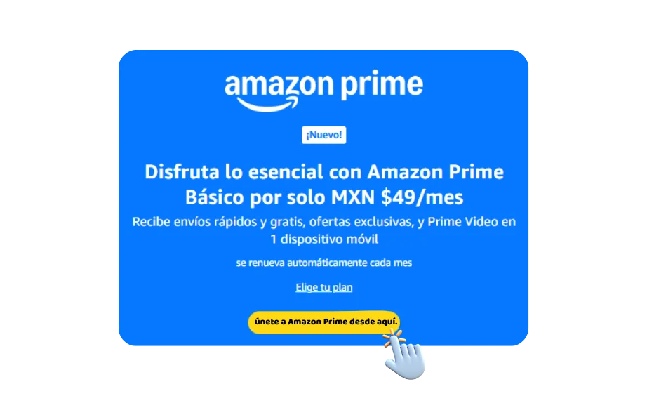 Únete a Amazon prime básico